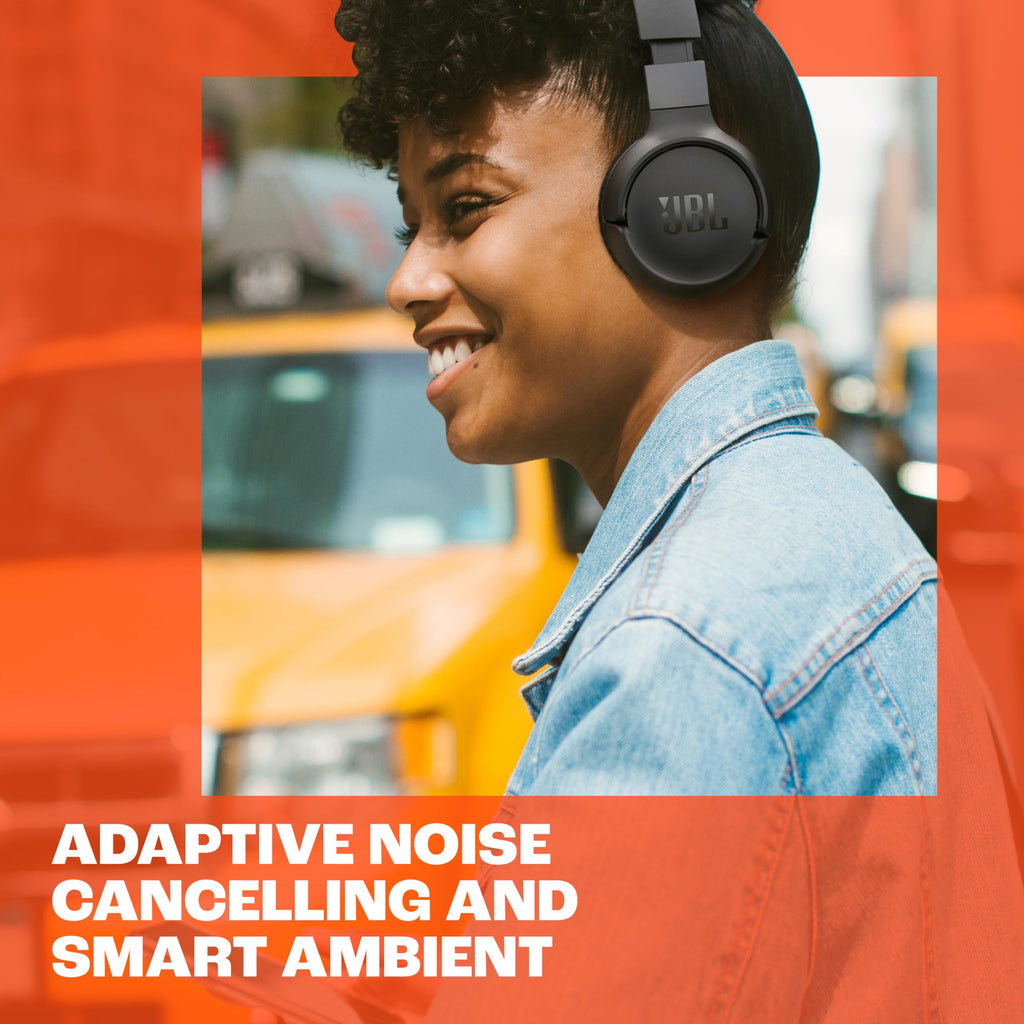 JBL Tune 670NC Adaptive Noise Cancelling Wireless On-Ear Headphones - Black - JBLT670NCBLKAM