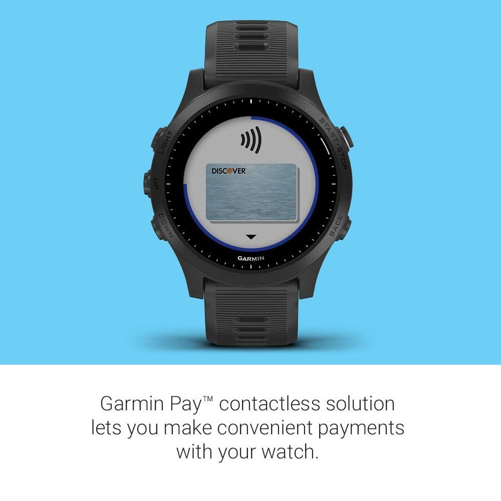 Garmin Forerunner 945, Premium GPS Running/Triathlon Smartwatch with Music, Black - 010-02063-00