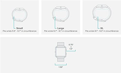 Fitbit Blaze Special Edition, Large (6.7 - 8.1 inch) - Gold/Pink- FB502GPKL