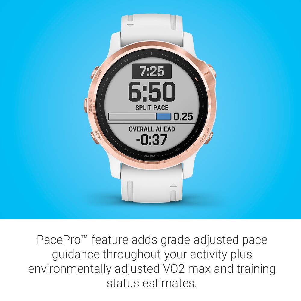 Garmin f?nix 6S Pro Smartwatch 42mm Fiber-Reinforced Polymer Rose Gold - 010-02159-10