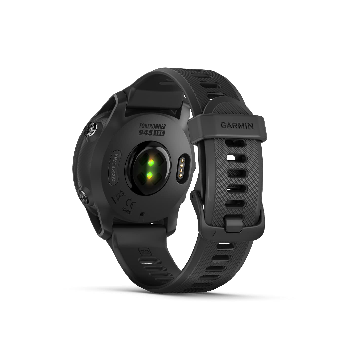 Garmin Forerunner 945 LTE Smartwatch 44mm Black Case w/ Black Silicone Band - 010-02383-00