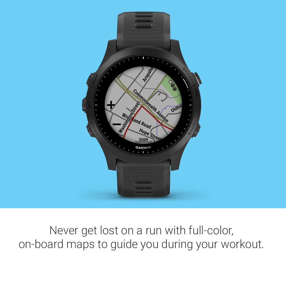 Garmin Forerunner 945, Premium GPS Running/Triathlon Smartwatch with Music, Black - 010-02063-00
