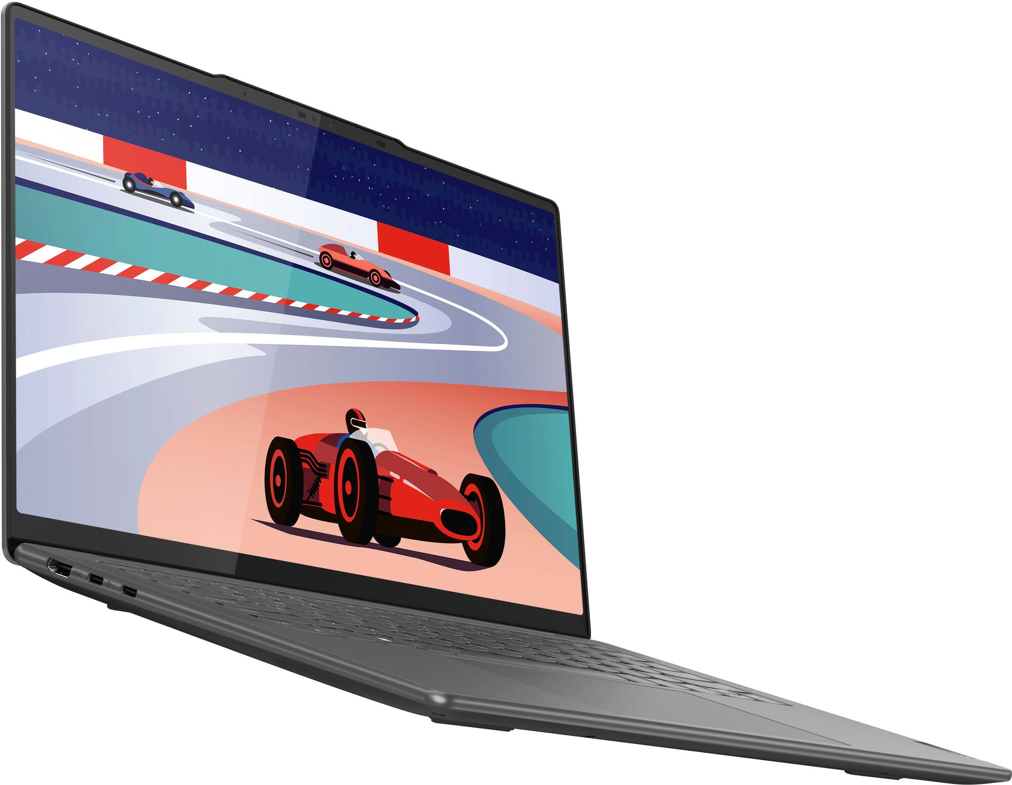 Lenovo - Slim Pro 7 14" 90Hz 2.5K (WQXGA) Touch-Screen Laptop -AMD Ryzen 7 7735HS - NVIDIA GeForce RTX 3050 - 16GB RAM - 512GB SSD - Storm Grey - 83AX0000US