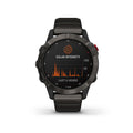 Garmin - f?nix 6 Pro Solar GPS Smartwatch 47mm Stainless Steel - Titanium Carbon Gray DLC