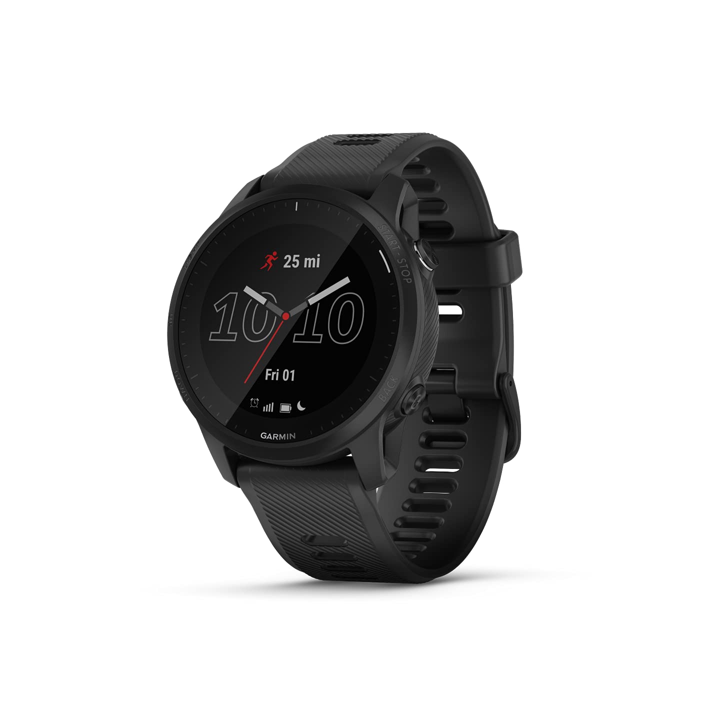 Garmin Forerunner 945 LTE Smartwatch 44mm Black Case w/ Black Silicone Band - 010-02383-00