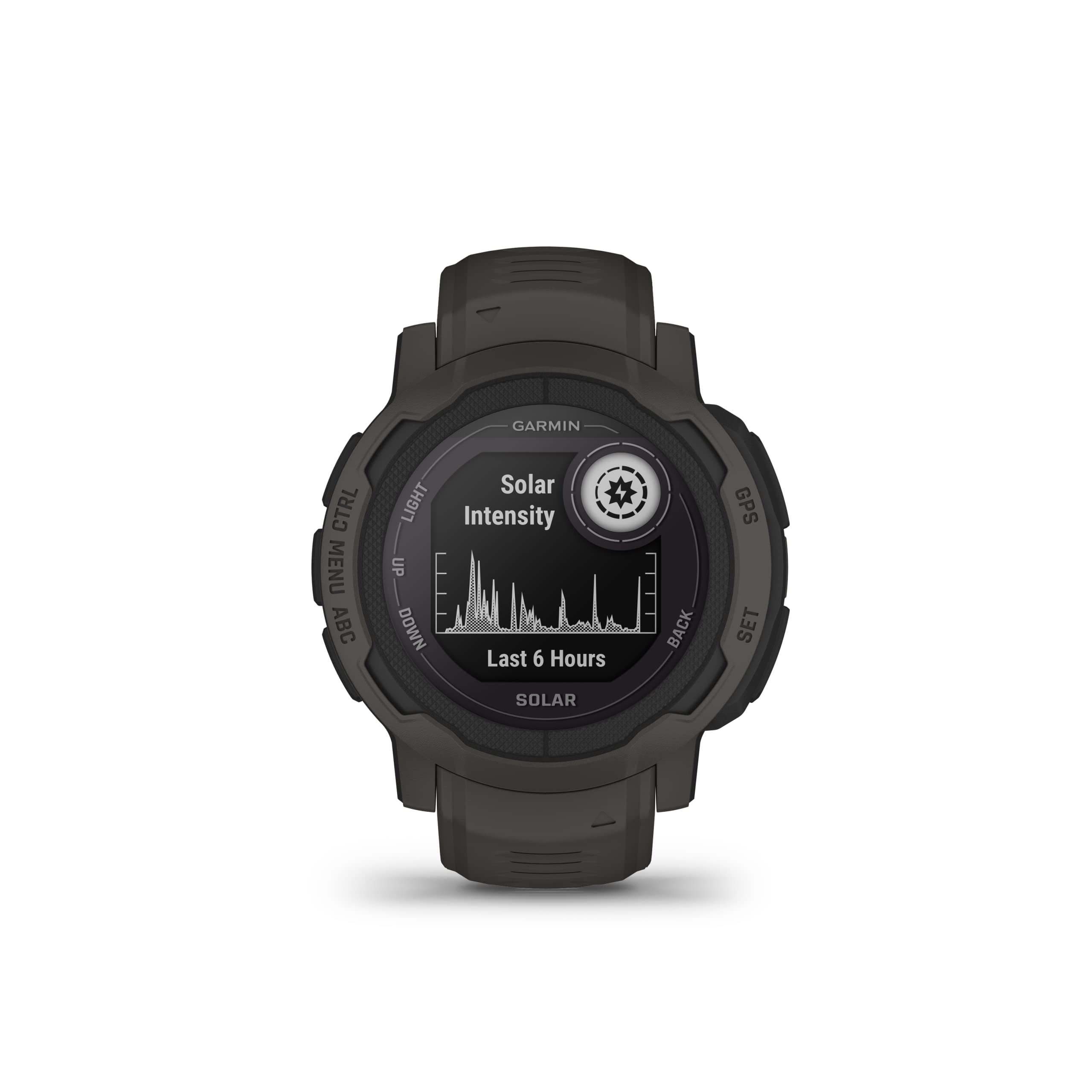 Garmin - Instinct 2 Solar 45 mm Smartwatch Fiber-reinforced Polymer - Graphite - 010-02627-10