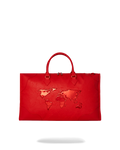 JAMES FIRST CLASS RUBY RED PYRAMID LARGE DUFFLE