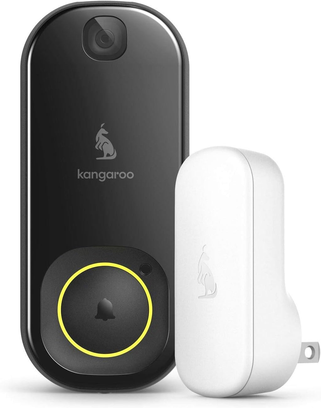 kangaroo Wi-Fi Doorbell Camera + Chime Outdoor - 1080p Resolution - Battery Power - A0008