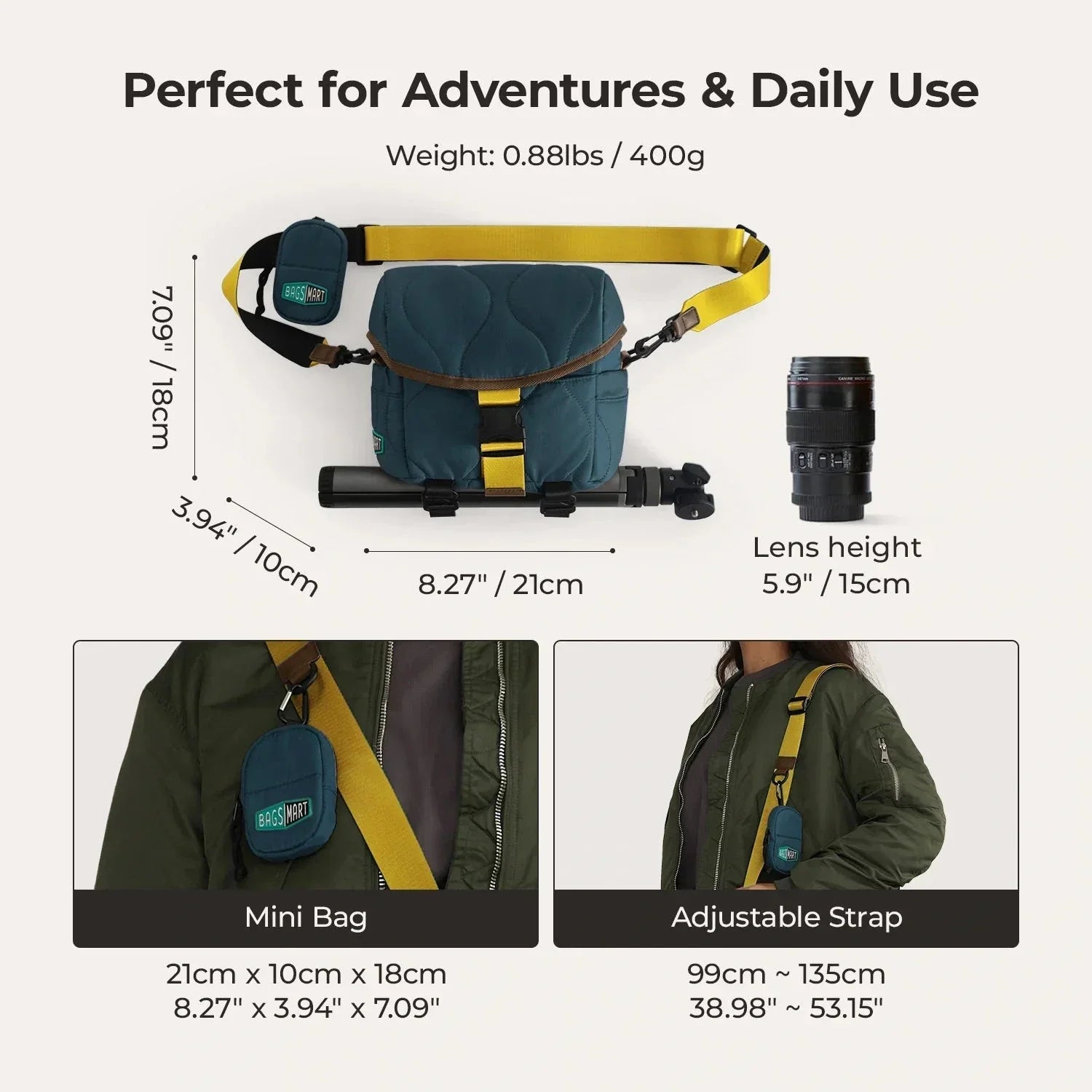 (FREE GIFT) Paz 4L Camera Sling