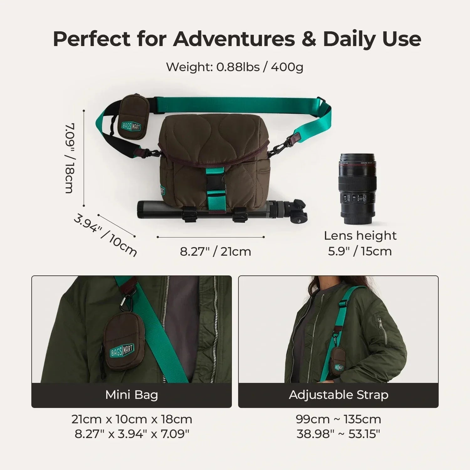 (FREE GIFT) Paz 4L Camera Sling